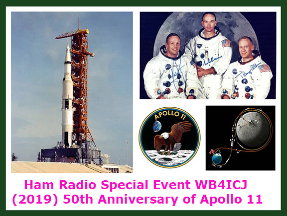 First Manned Moon Landing 50th Anniversary WB4ICJ Setup